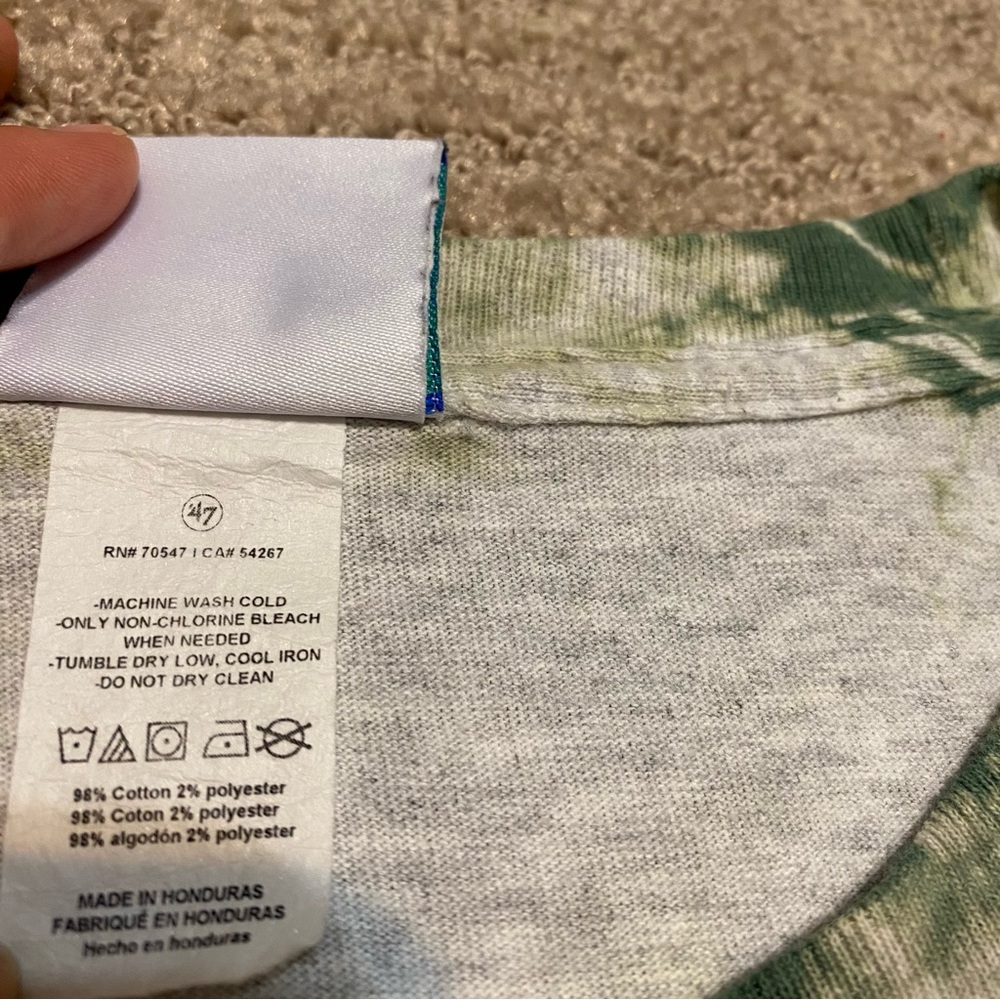 {Vintage Tubular} Washu Tie Dye Cropped Graphic Tee ~ Size Medium - Picture 6 of 14